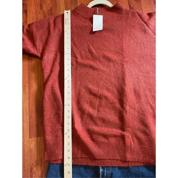 COPY - NWT  Women’s a new day Rust Orange Crew Neck Sweater Size S - Picture 4 of 9